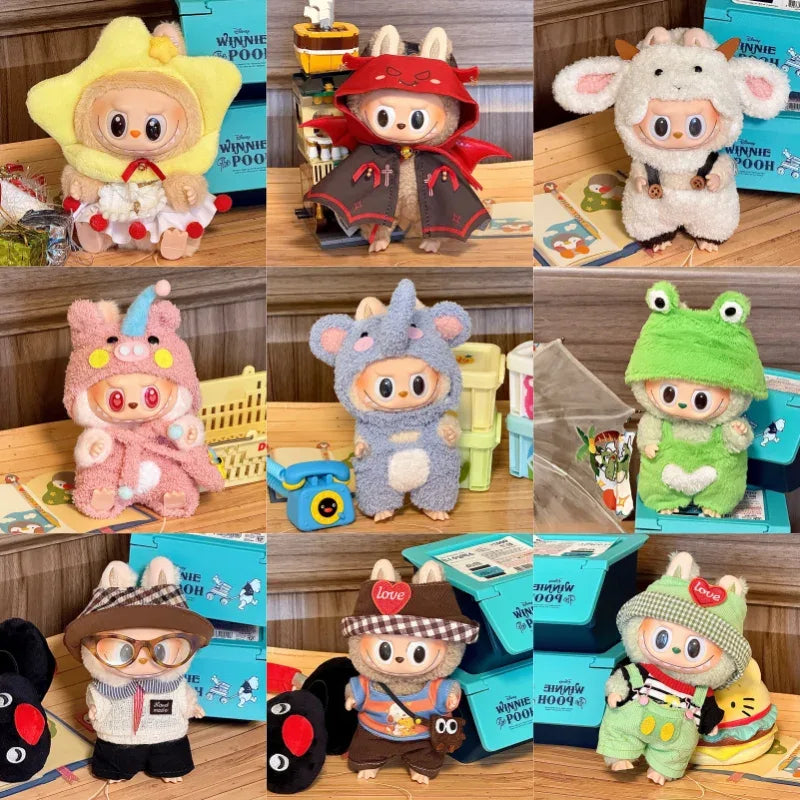 Labubu Doll Clothes Set Nine Styles Cute For 17cm Dolls - ToylandEU