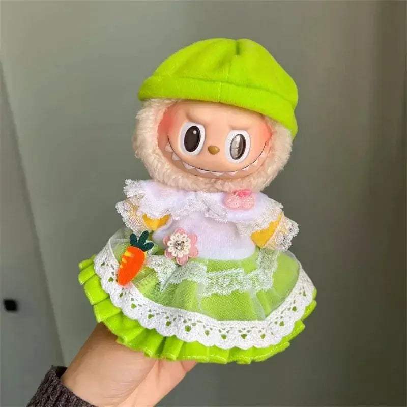  Labubu Doll Clothes Soft Cotton 17cm Cosplay Dress -  ToylandEU™