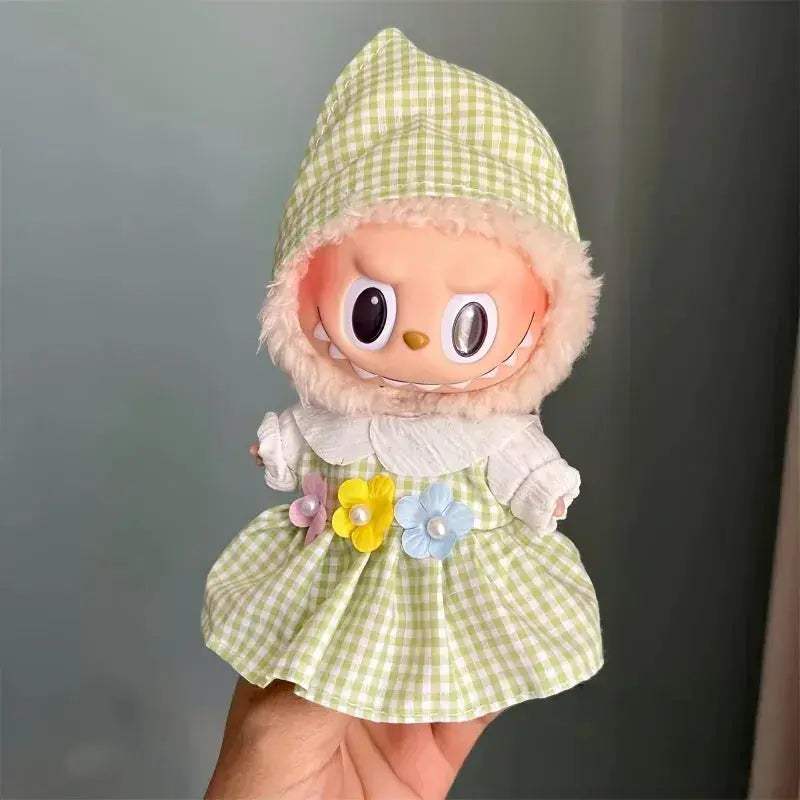  Labubu Doll Clothes Soft Cotton 17cm Cosplay Dress -  ToylandEU™