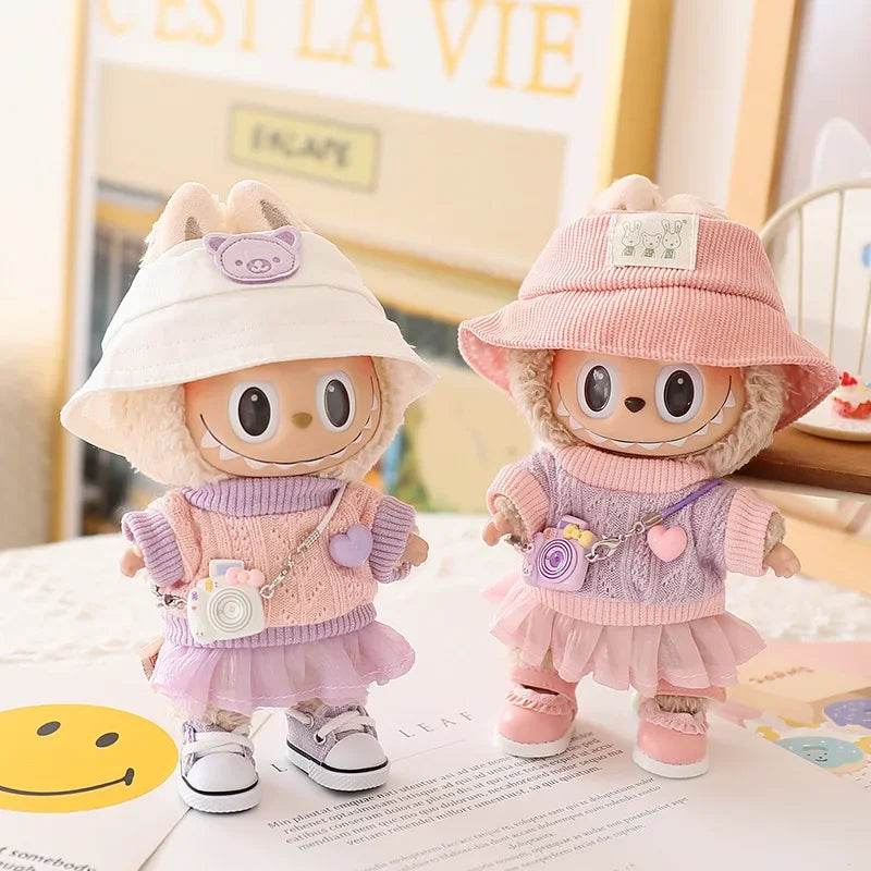 Labubu Doll Clothes Tulle Skirt Set Stylish Outfit Replacement - ToylandEU