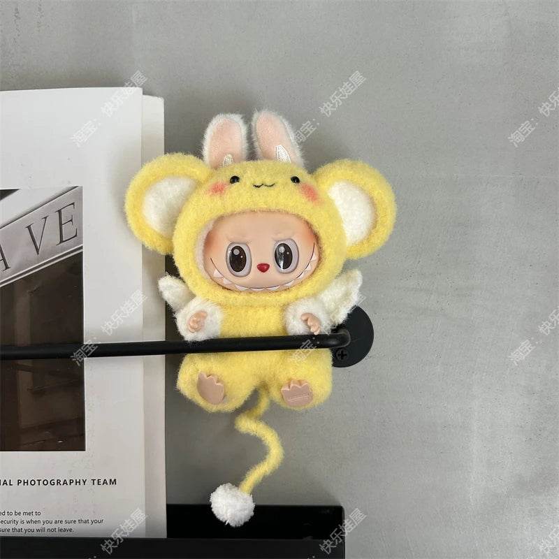 Labubu Doll Pendant Rubber Doll Clothes 15cm Party Hat - ToylandEU