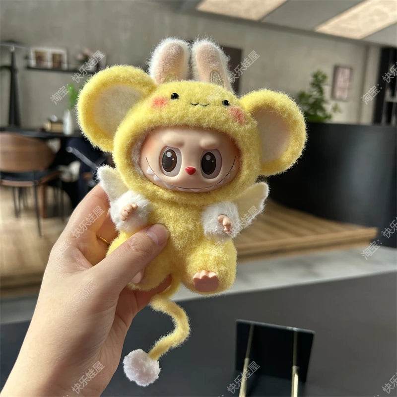 Labubu Doll Pendant Rubber Doll Clothes 15cm Party Hat - ToylandEU