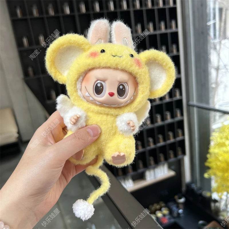 Labubu Doll Pendant Rubber Doll Clothes 15cm Party Hat - ToylandEU