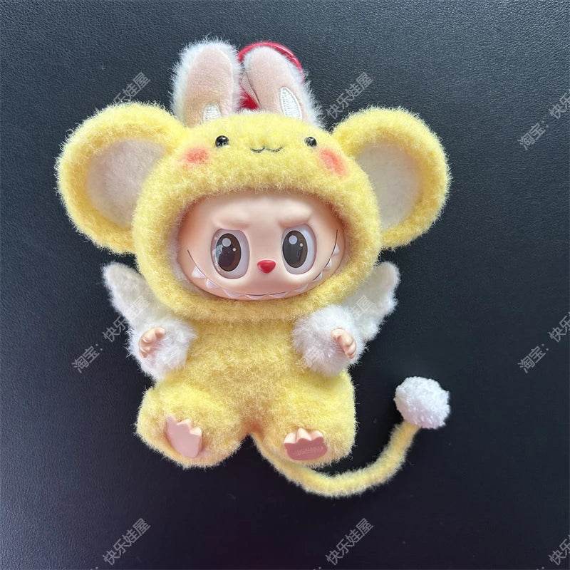 Labubu Doll Pendant Rubber Doll Clothes 15cm Party Hat - ToylandEU