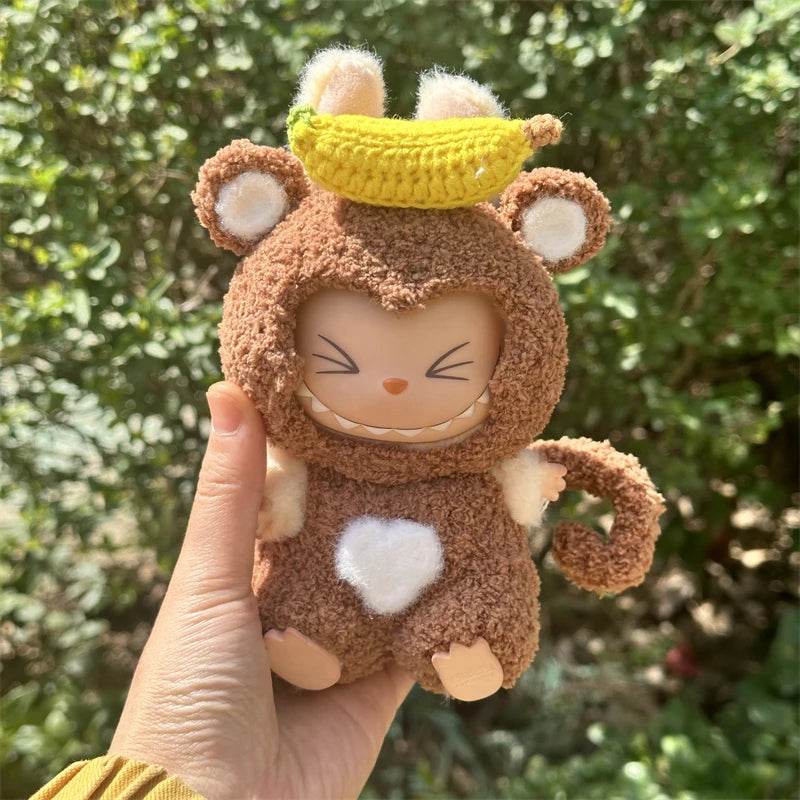 Labubu Doll Pendant Rubber Doll Clothes 15cm Party Hat - ToylandEU