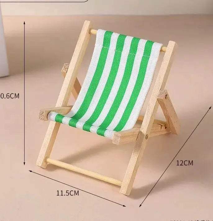Labubu Outfit: Sunny Beach Chair Mini Lounge for Dolls - ToylandEU