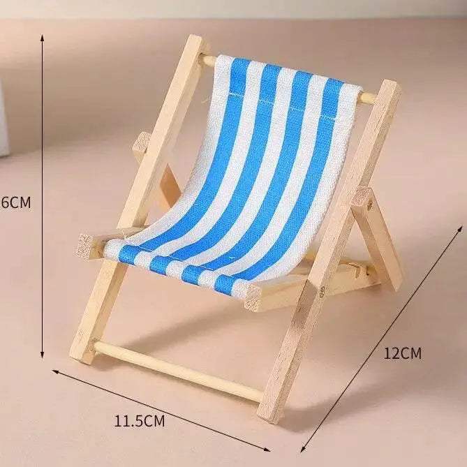 Labubu Outfit: Sunny Beach Chair Mini Lounge for Dolls - ToylandEU