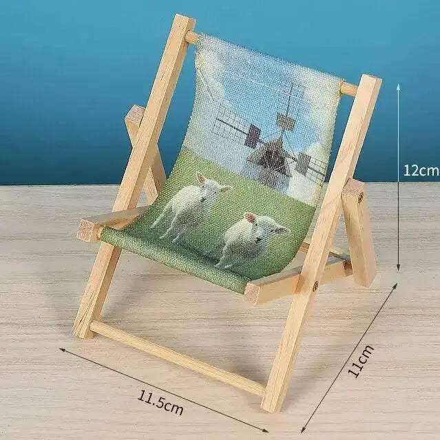 Labubu Outfit: Sunny Beach Chair Mini Lounge for Dolls - ToylandEU
