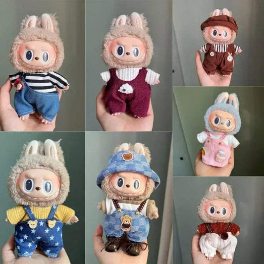  Labubu Plush Doll Clothes Overalls Set Gift Deluxe -  ToylandEU™
