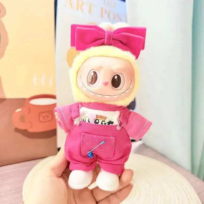 Labubu Plush Doll Clothes Set 17cm Cute Macaron Outfit - ToylandEU