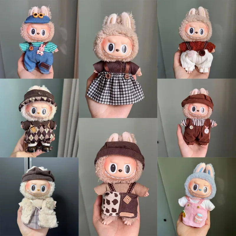 Labubu Plush Doll Clothes Set Keeps 17cm Mini Doll Stylish - ToylandEU