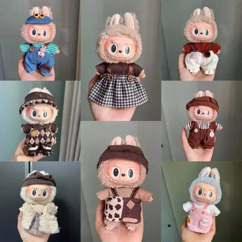  Labubu Plush Doll Clothes for 17cm Mini Doll Stylish -  ToylandEU™