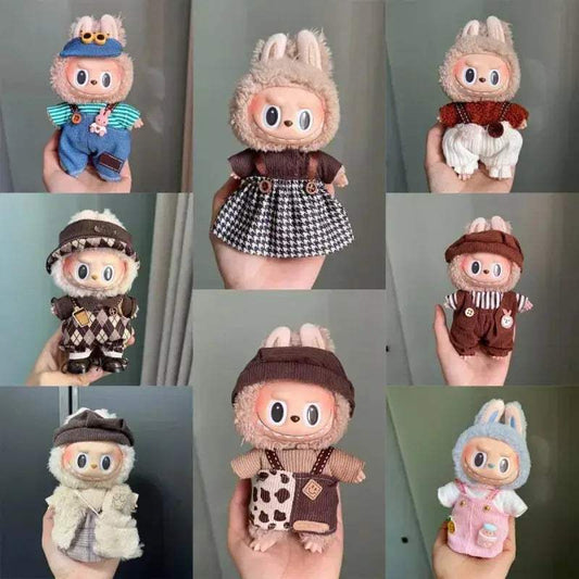  Labubu Plush Doll Clothes for 17cm Mini Doll Stylish -  ToylandEU™