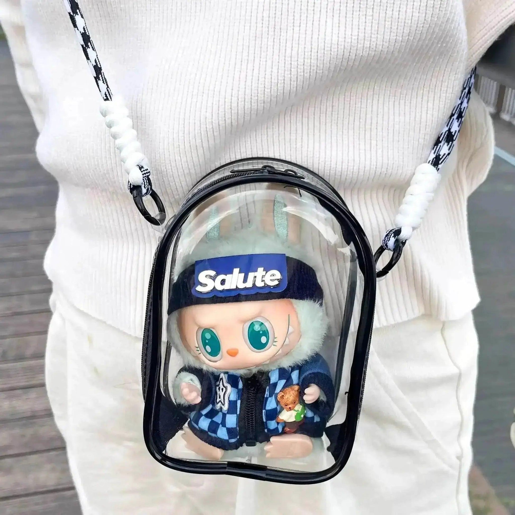  Labubu Protect Case Labubu Sitting Party Cotton Doll Bag -  ToylandEU™