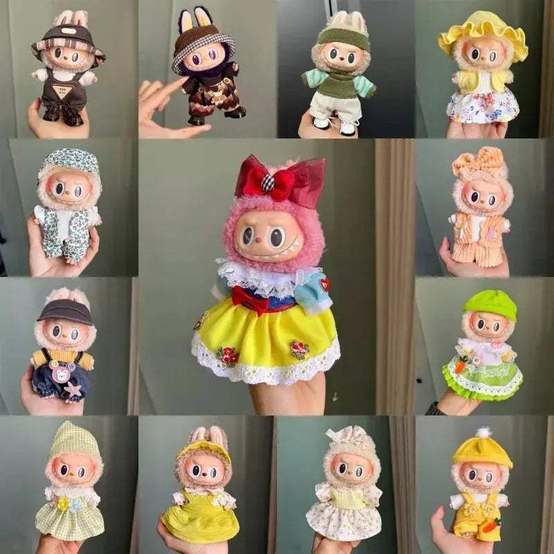 Labubu Seventeen Centimeter Plush Doll Clothes Set For Versatile Series - ToylandEU