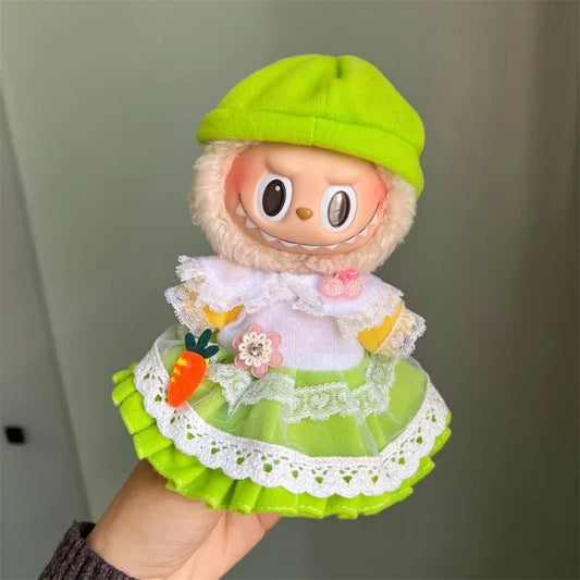 Labubu Soft Cotton Doll Clothes Set For 17cm Cosplay Dress - ToylandEU