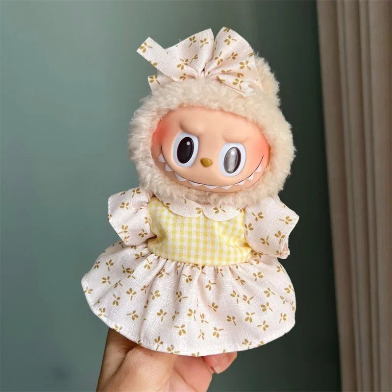 Labubu Soft Cotton Doll Clothes Set For 17cm Cosplay Dress - ToylandEU