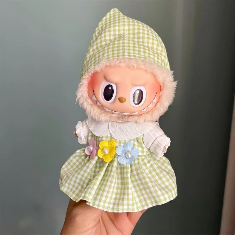 Labubu Soft Cotton Doll Clothes Set For 17cm Cosplay Dress - ToylandEU