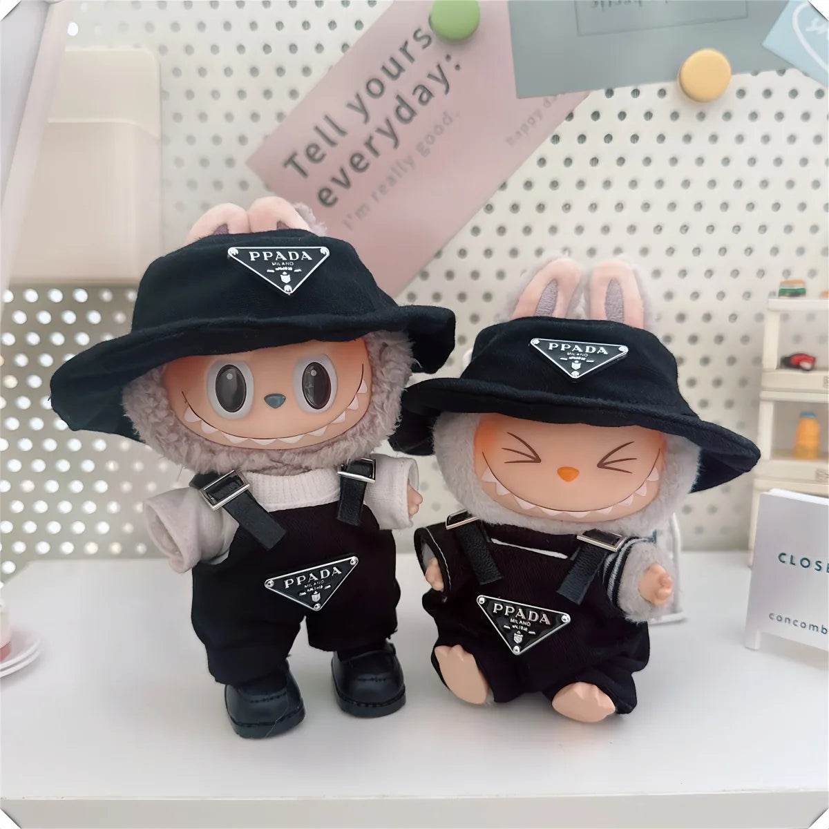 Labubu V1v2v3 17cm Sitting Party Macaron Fashion Set - ToylandEU