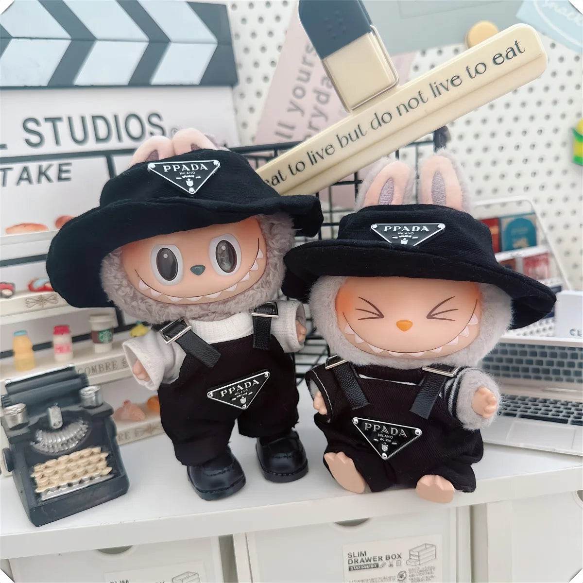 Labubu V1v2v3 17cm Sitting Party Macaron Fashion Set - ToylandEU