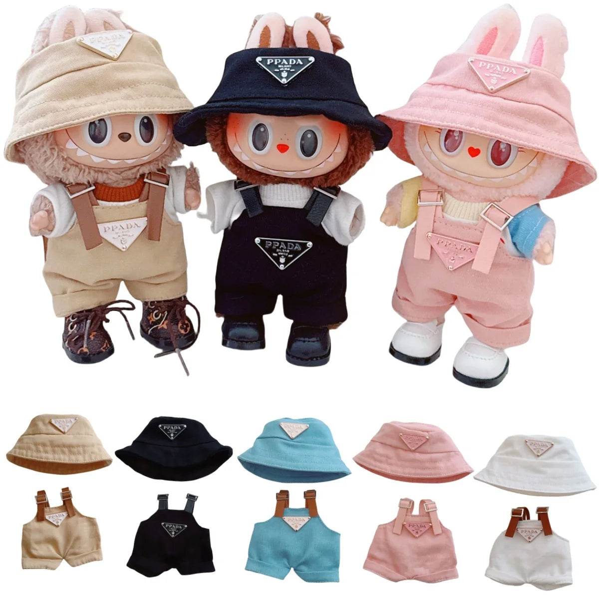 Labubu V1v2v3 17cm Sitting Party Macaron Fashion Set - ToylandEU
