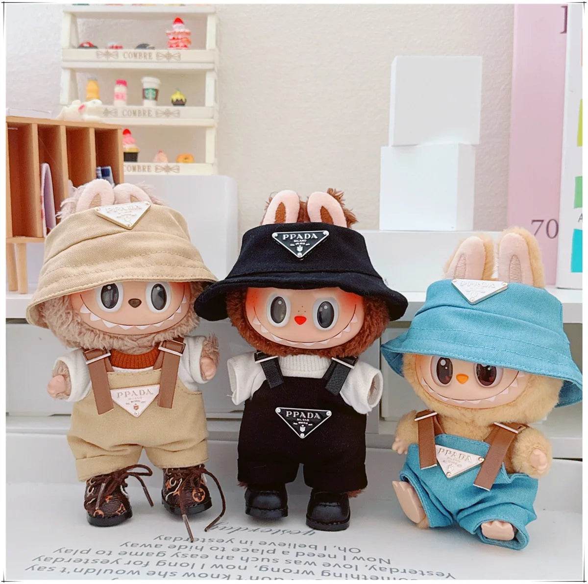 Labubu V1v2v3 17cm Sitting Party Macaron Fashion Set - ToylandEU