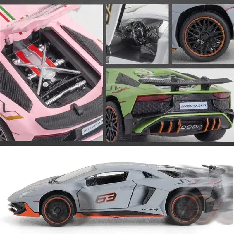  Lamborghini Aventador SVJ 1 32 Diecast Car With Sound -  ToylandEU™
