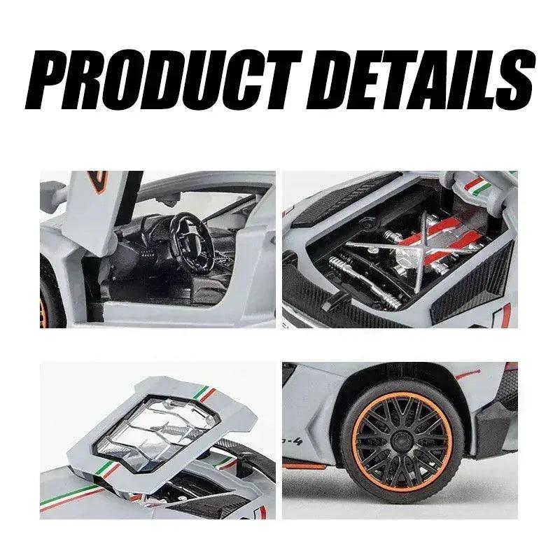  Lamborghini Aventador SVJ 1 32 Diecast Car With Sound -  ToylandEU™