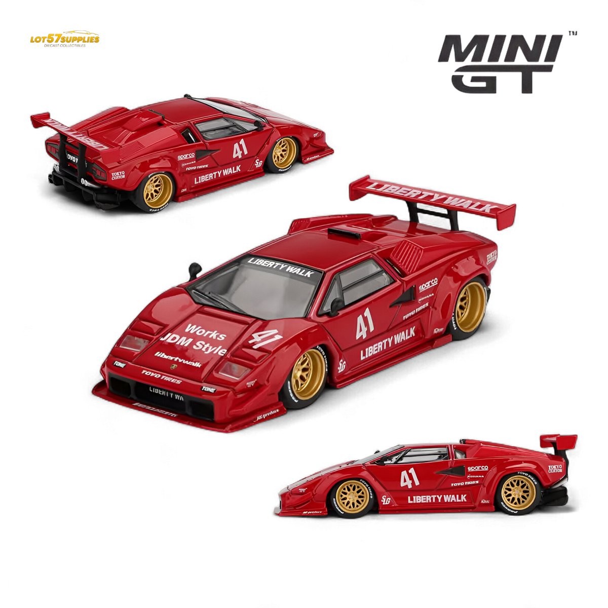 Lamborghini Countach Diecast | 1:64 Scale | Toylandeu™