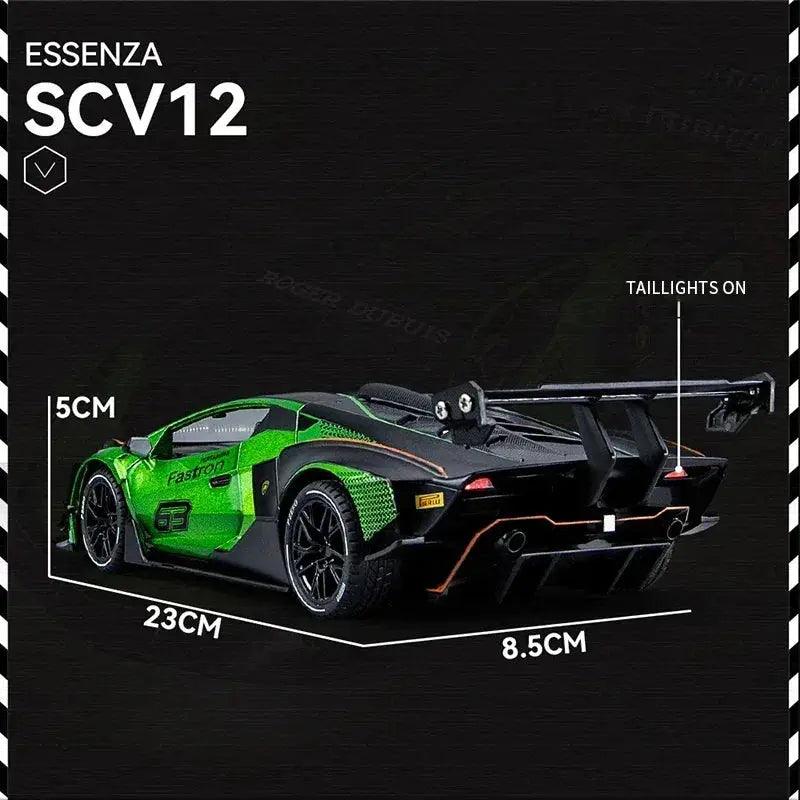  Lamborghini Essenza SCV12 1:24 Diecast Alloy Car Sound -  ToylandEU™