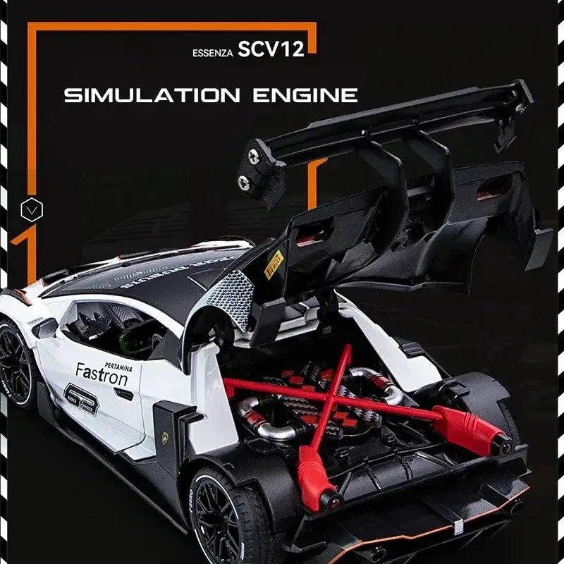  Lamborghini Essenza SCV12 1:24 Diecast Alloy Car Sound -  ToylandEU™