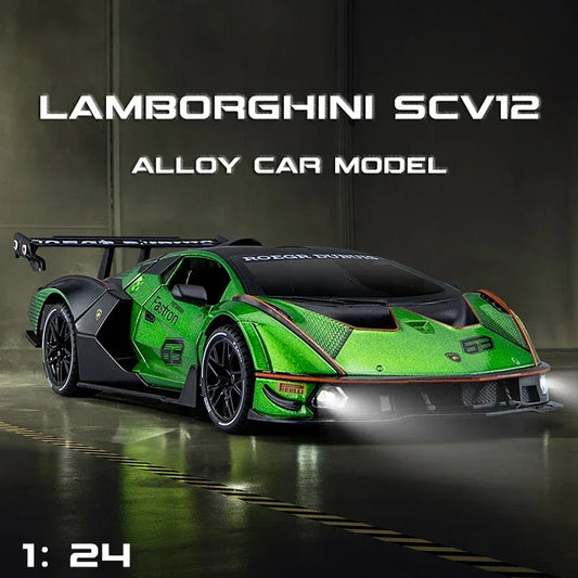 Lamborghini Essenza SCV12 1 24 Scale Diecast Alloy Model Car With Sound Light - ToylandEU