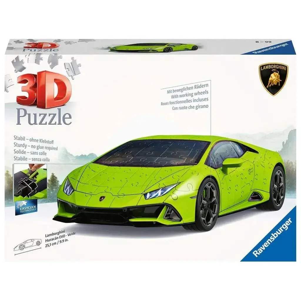 Lamborghini Huracan 3D Jigsaw Puzzle With Interior Frame - ToylandEU