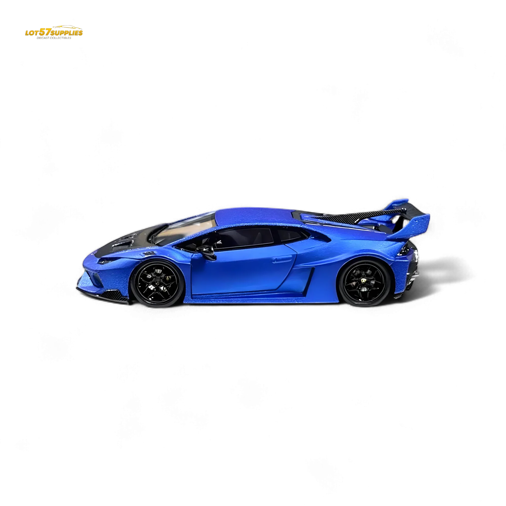 Lamborghini Huracan LP610 Widebody Resin Model Matte Blue - ToylandEU