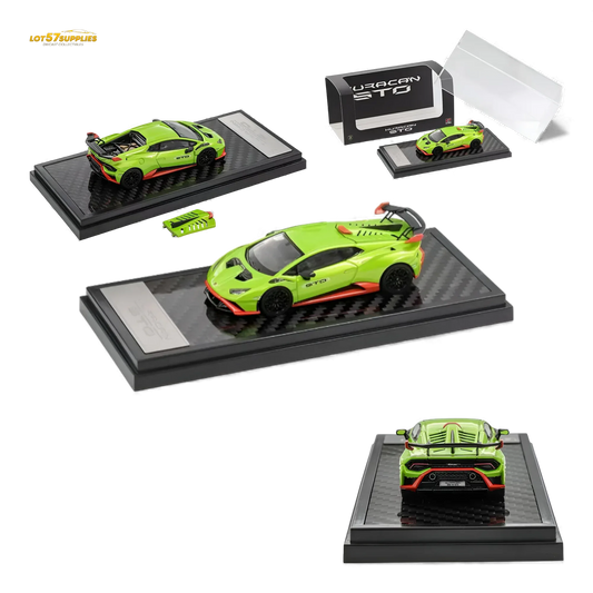 Lamborghini Huracan STO Diecast Model Green Carbon Fiber - ToylandEU