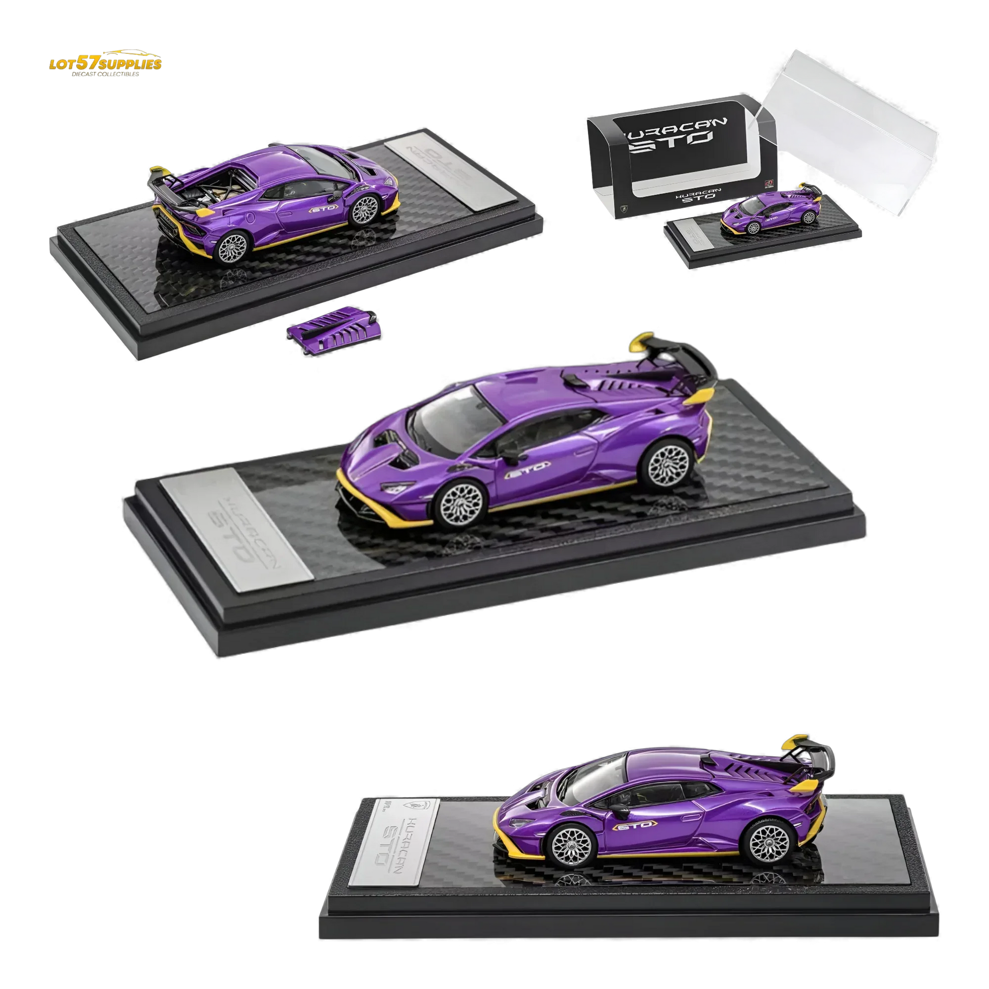 Lamborghini Huracan STO Diecast Model Purple Limited Edition - ToylandEU