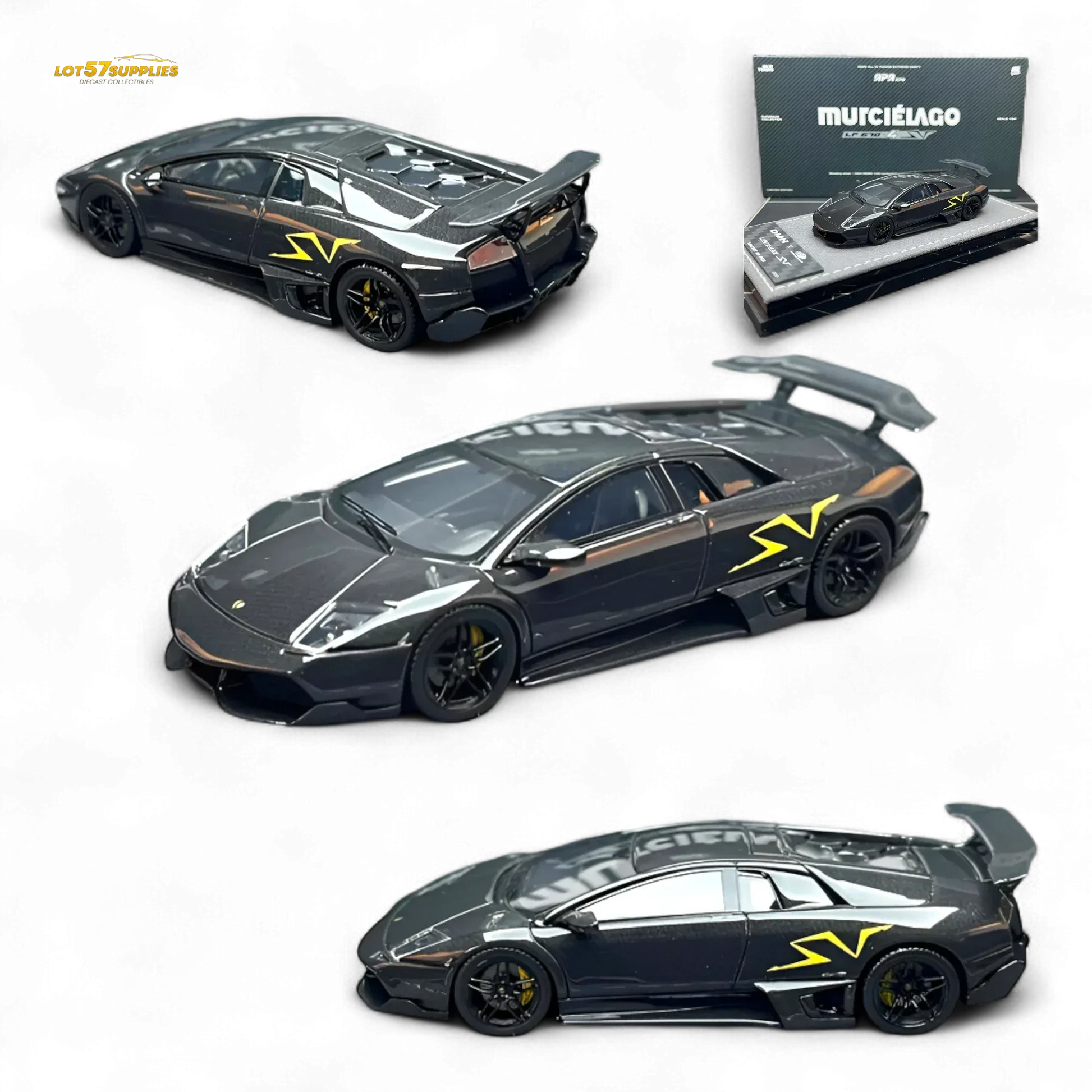 Lamborghini LP 670-4 1:64 Resin Model Car Carbon Finish - ToylandEU
