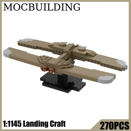 Landing Craft Model Spaceship with Stand MOC Building Block Bricks Toys Display Gift - ToylandEU