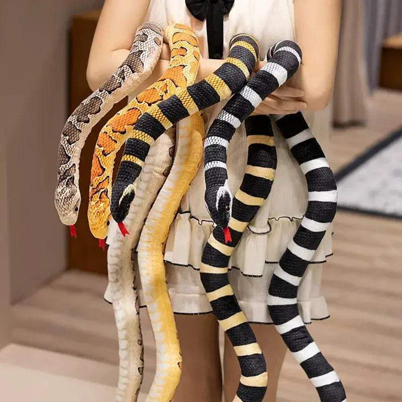 Large 100cm Imitation Snake Plush Toy For Pranks And Play - ToylandEU