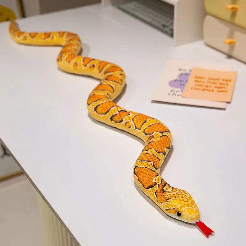 Large 100cm Imitation Snake Plush Toy For Pranks And Play - ToylandEU