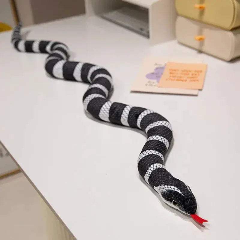 Large 100cm Imitation Snake Plush Toy For Pranks And Play - ToylandEU