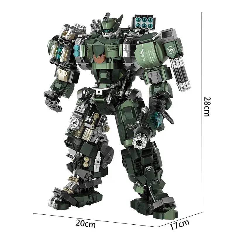 Large 1403 Pieces Mecha Warrior Building Blocks Set - ToylandEU