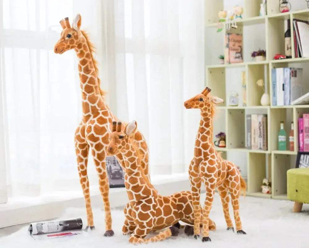 Large 140cm Giraffe Plush Toy Soft Stuffed Animal Deluxe - ToylandEU