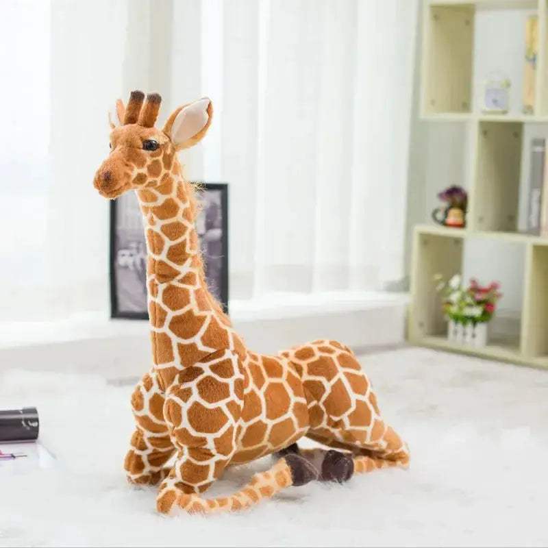Large 140cm Giraffe Plush Toy Soft Stuffed Animal Deluxe - ToylandEU