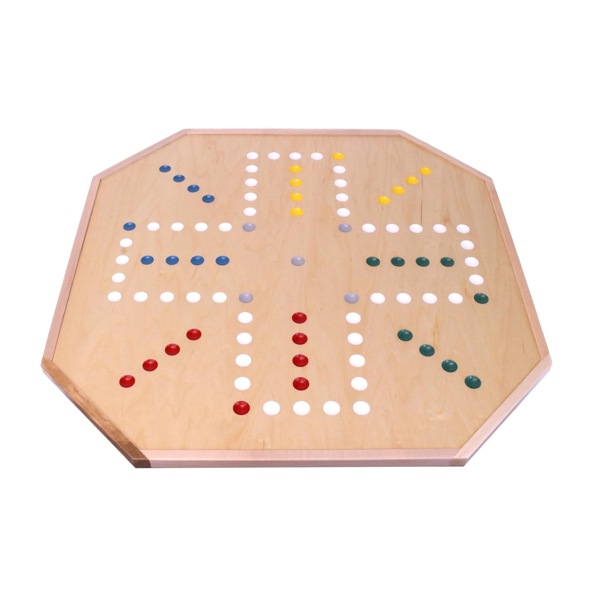 Large 25" Deluxe Wooden Aggravation Marble Game Board, Double-Sided - ToylandEU