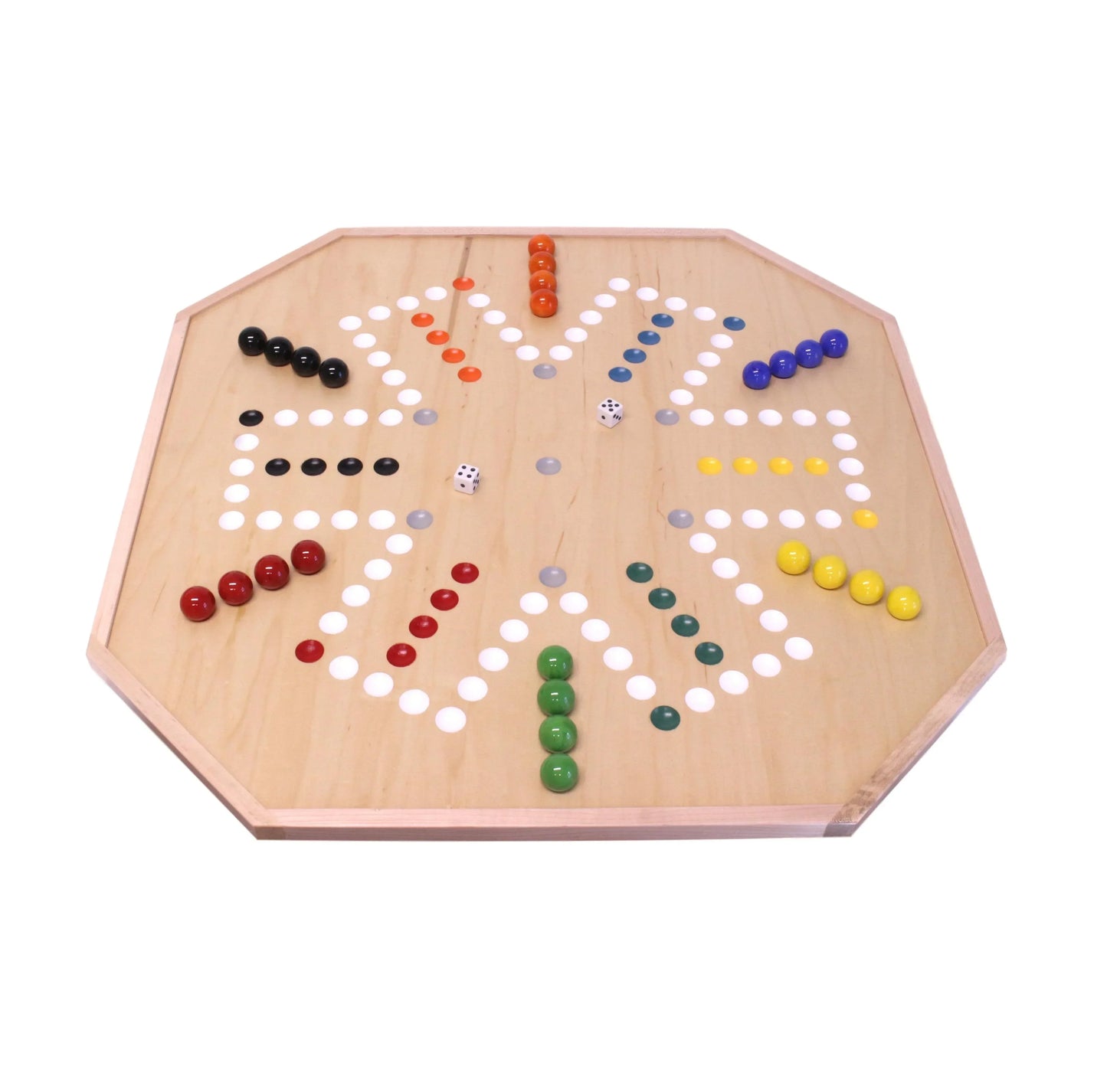 Large 25" Deluxe Wooden Aggravation Marble Game Board, Double-Sided - ToylandEU