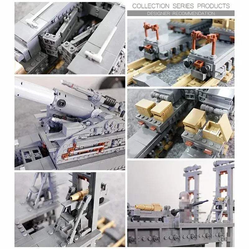 Large 3846 Pieces WW2 Gustav Tank Building Blocks Set - ToylandEU