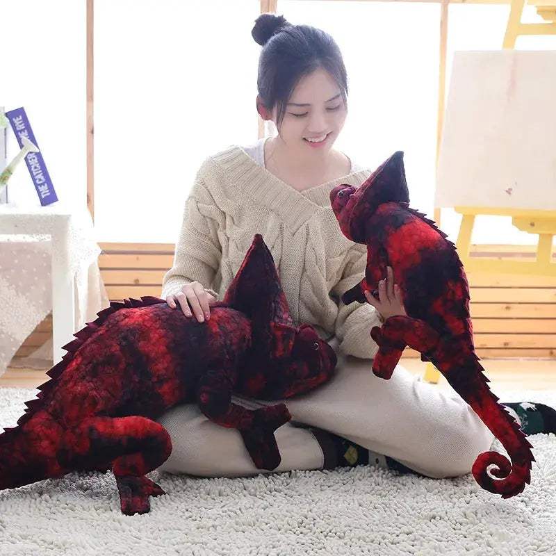 Large 70cm Chameleon Plush Pillow For Cozy Comfort - ToylandEU