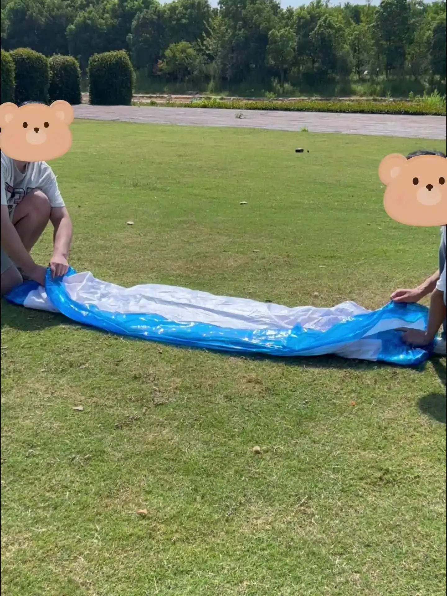  Large Blue PVC Inflatable Pool Durable For Backyard Fun -  ToylandEU™