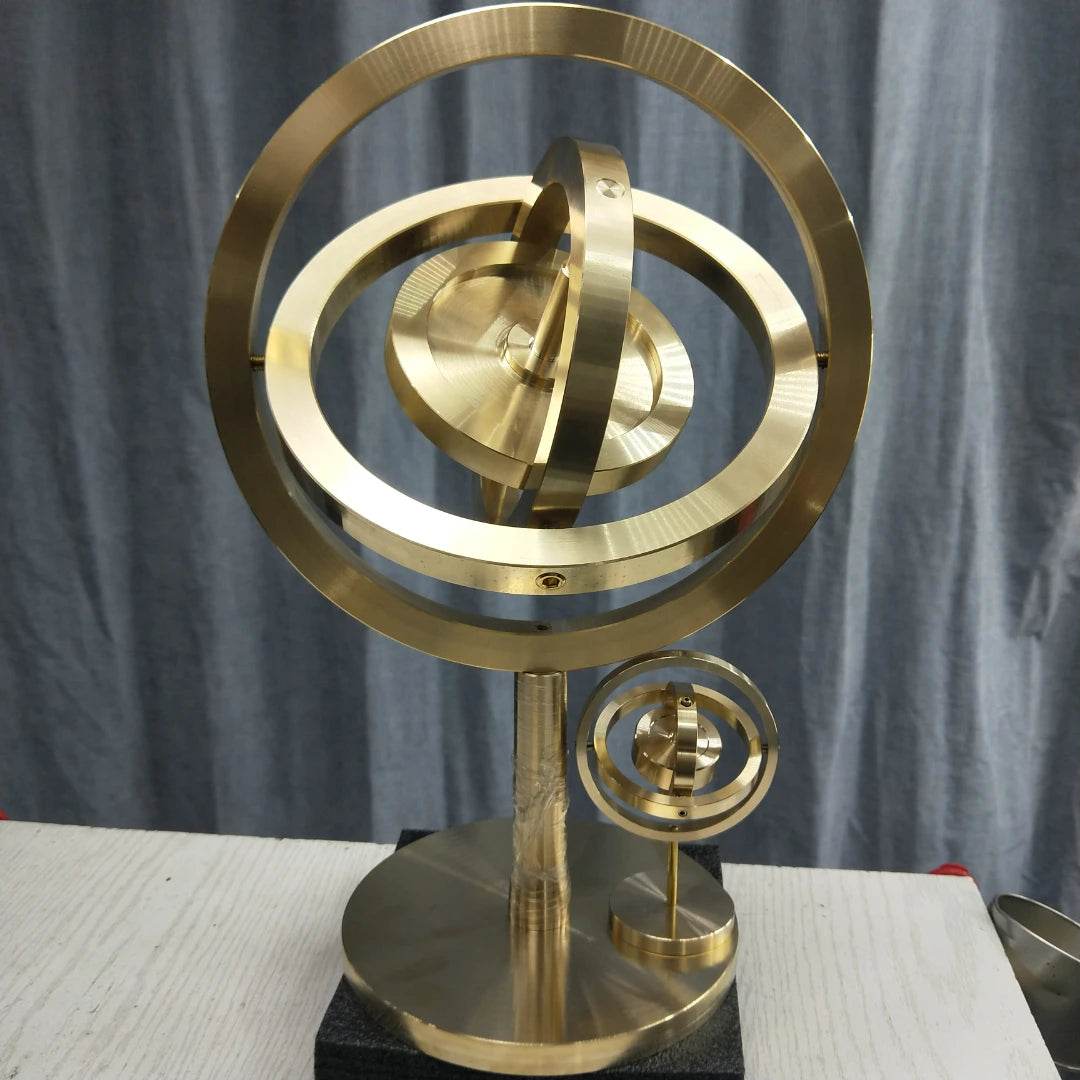Large Brass Gyroscope for Science Enthusiasts - ToylandEU